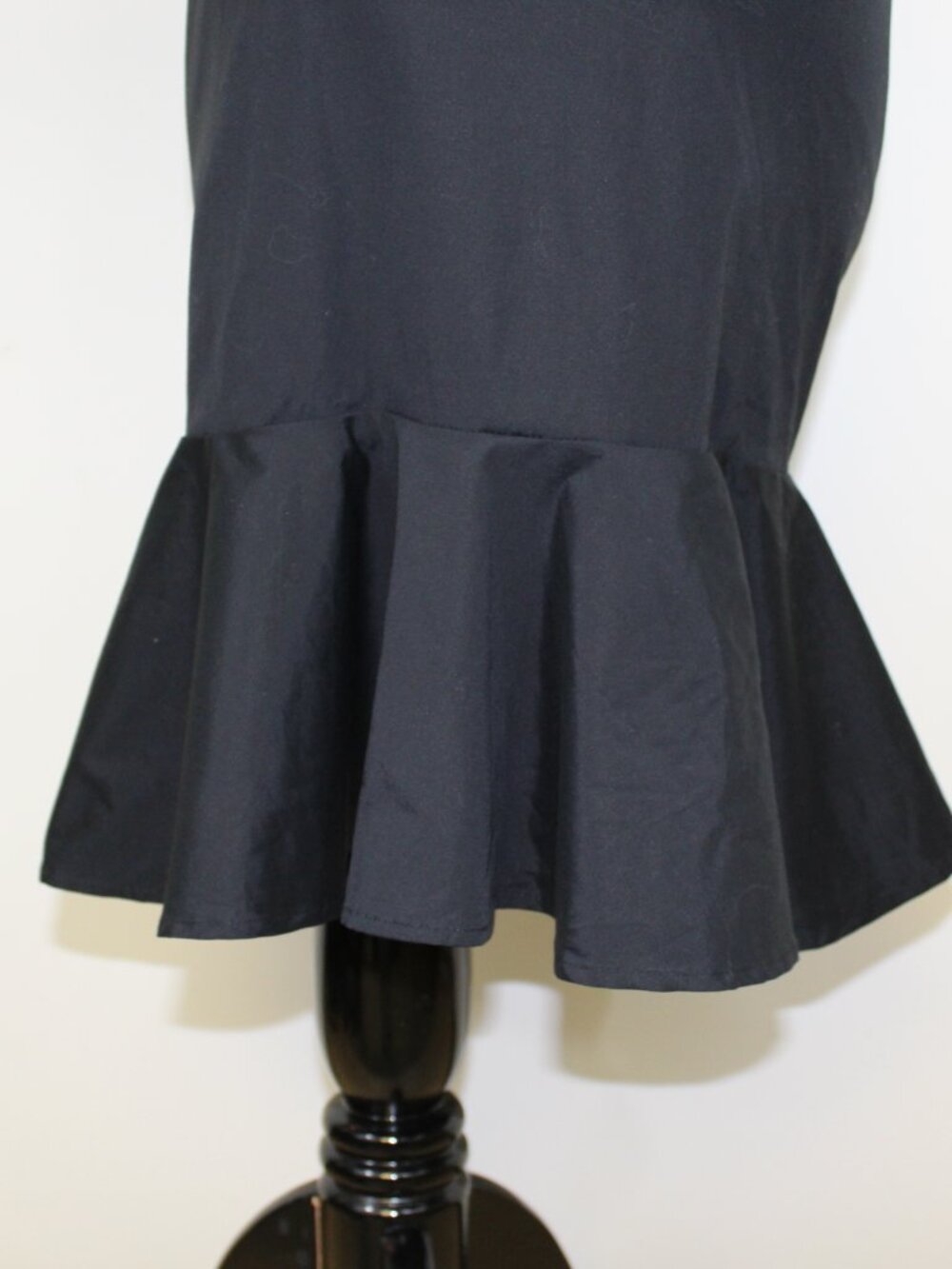 Veronica Beard Ruched Shirt Dress Black NWT Button Down Fitted Mini - Picture 7 of 12